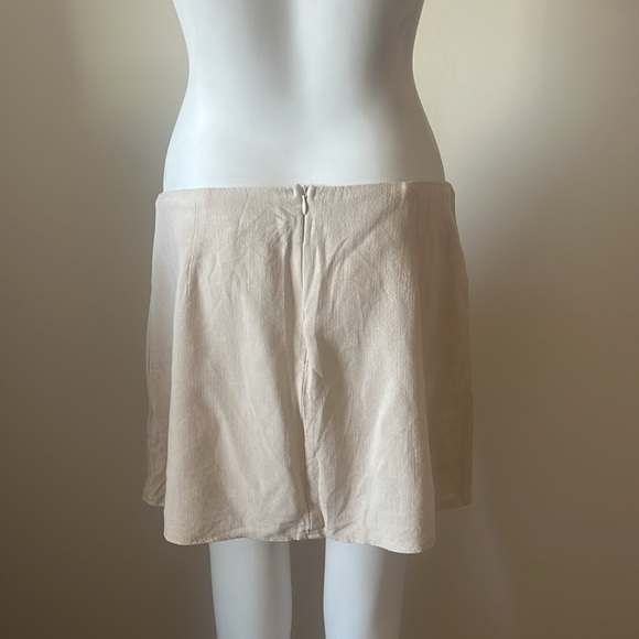 Princess Poly Beige Mini Skirt Size 12 - Picture 3 of 8